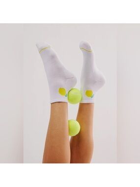 Free People Fruity Frolic Lemon Socks New One Size